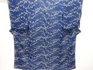 アンティーク　錦紗萩模様単衣着物